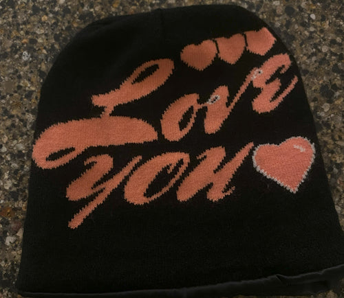 "Love You" Satin Beanie