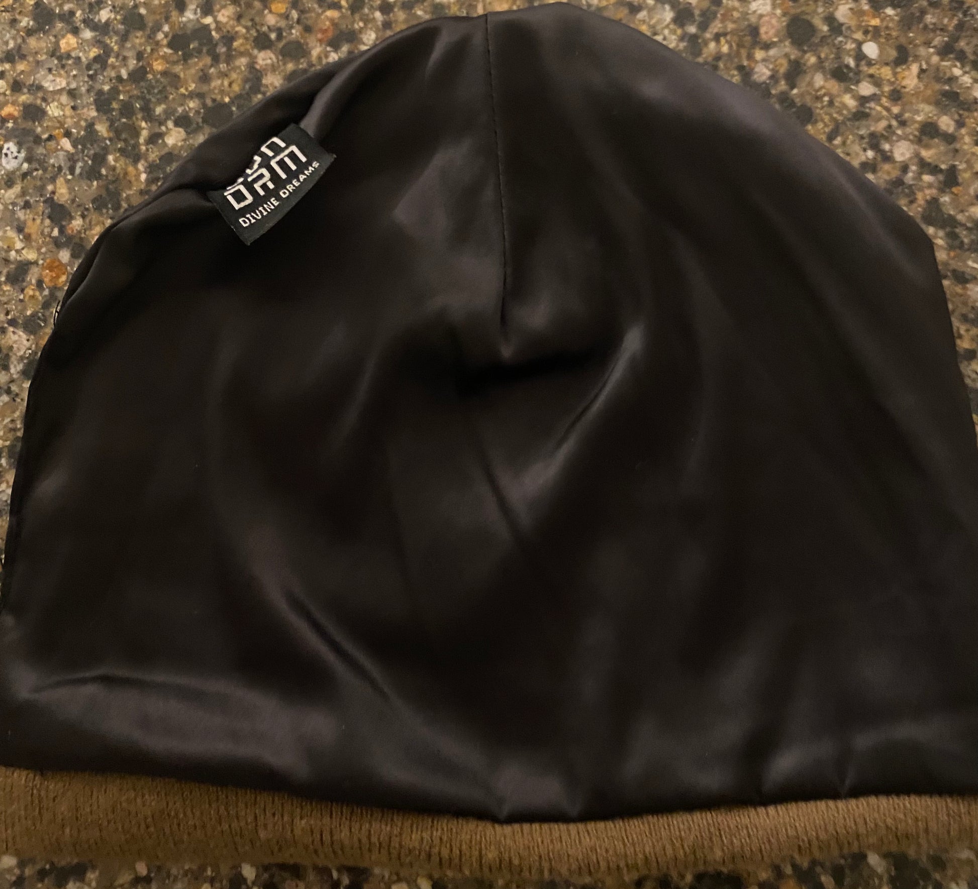 "Chocolate Brown" Satin Beanie
